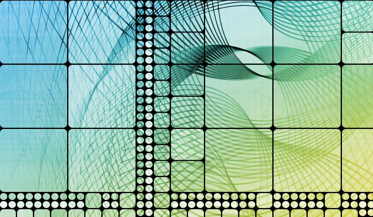 Abstract data visualization used for a rental price study.